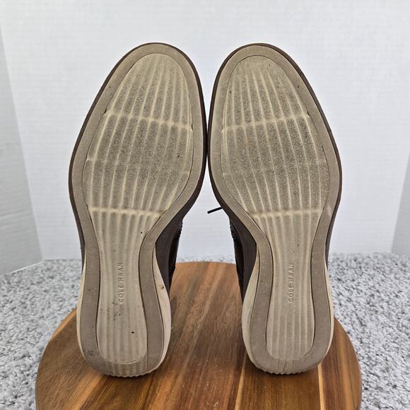 Cole Haan GrandEvolution Brown Leather Brogue Wingtip Casual Oxford Mens 11 M - Picture 9 of 13